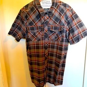 L Metal Mulisha multi-colored casual SS button-down